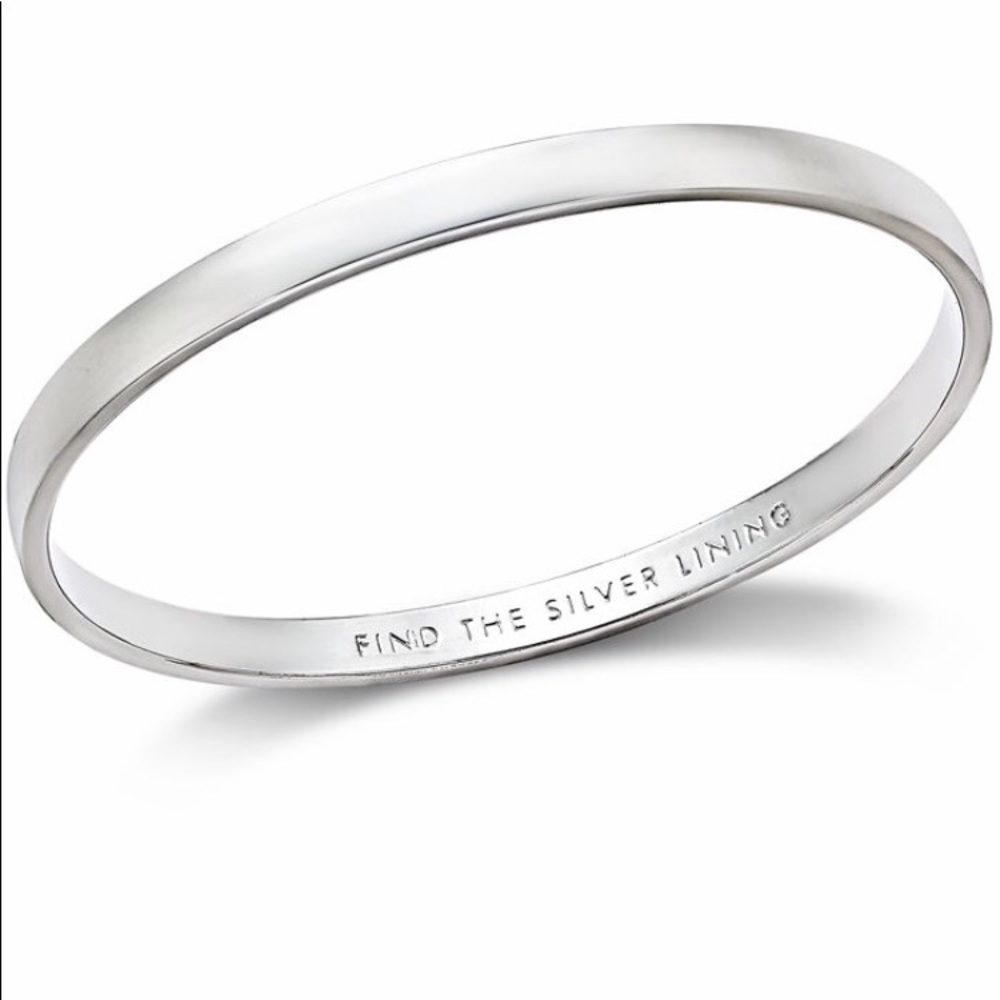 Kate Spade “Find the Silver Lining” Silver Bangle